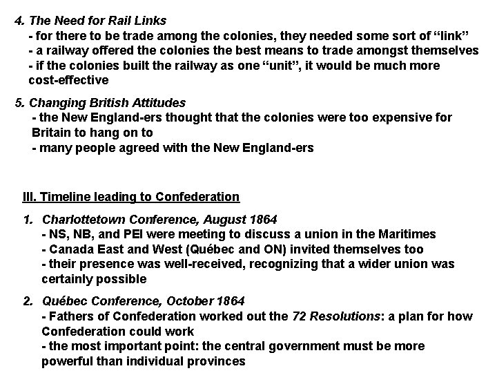 4. The Need for Rail Links - for there to be trade among the