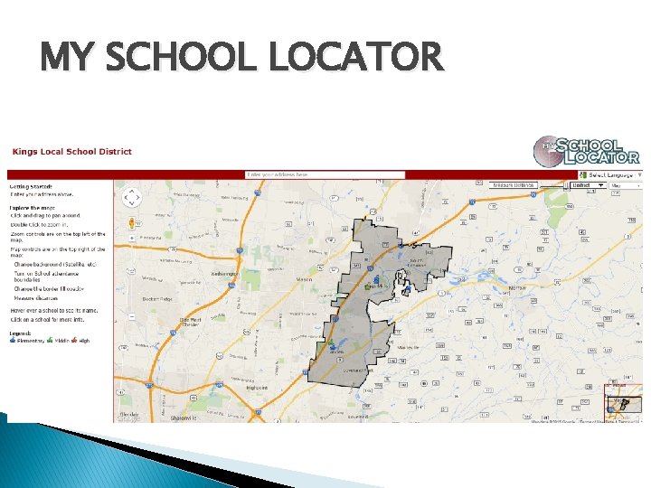 MY SCHOOL LOCATOR 