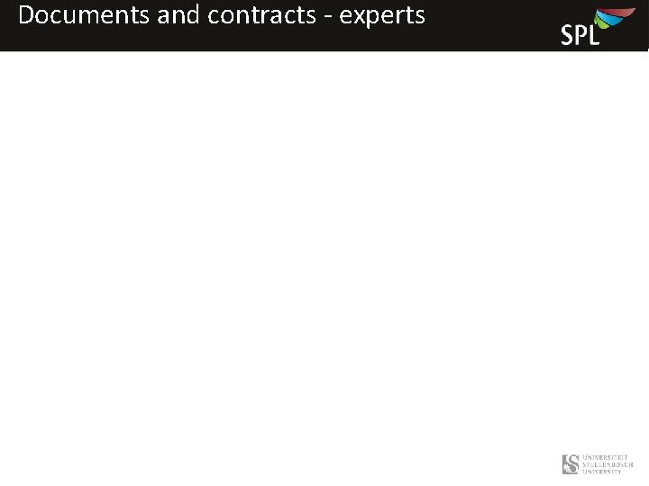 Documents and contracts - experts 