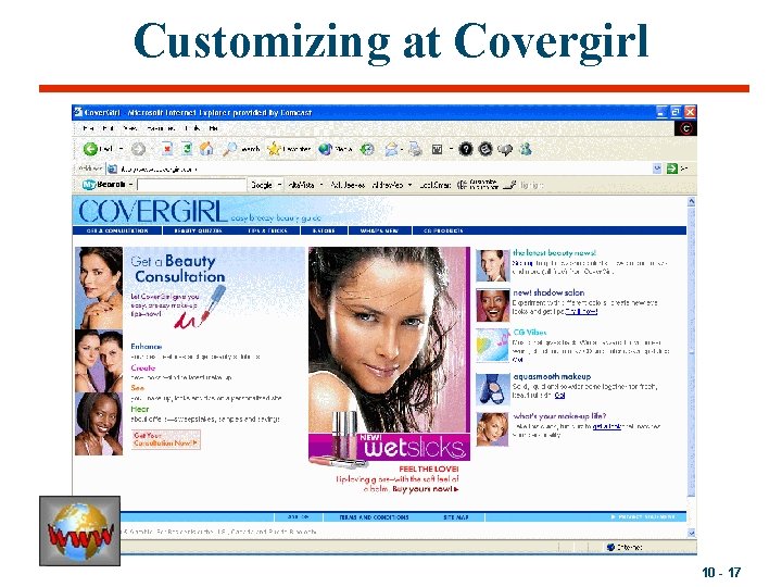 Customizing at Covergirl 10 - 17 