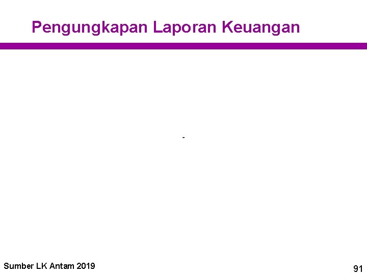Pengungkapan Laporan Keuangan Sumber LK Antam 2019 91 