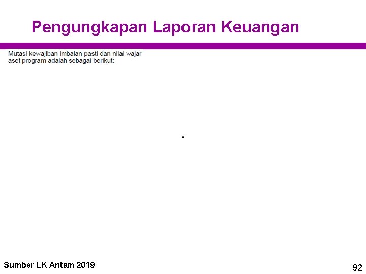 Pengungkapan Laporan Keuangan Sumber LK Antam 2019 92 