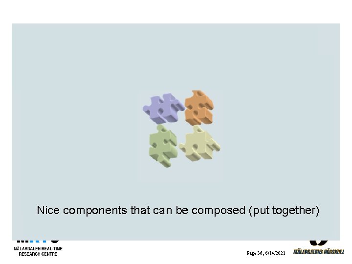 Nice components that can be composed (put together) Page 36, 6/14/2021 