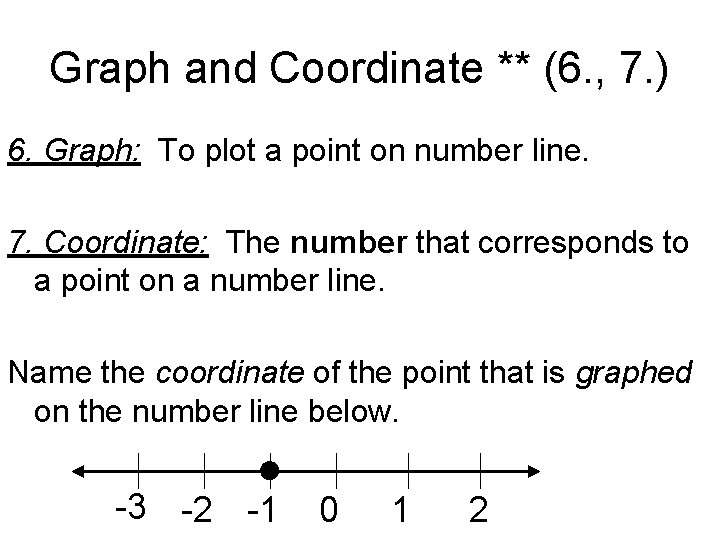 Drill 17 Name the set of numbers graphed
