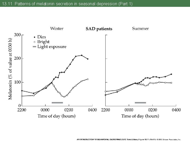 13. 11 Patterns of melatonin secretion in seasonal depression (Part 1) 