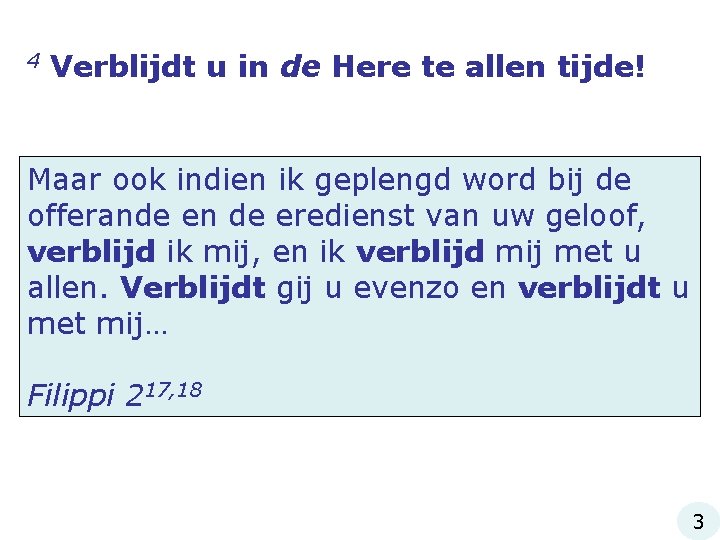 Filippi 44 7 Verblijdt u in de Here