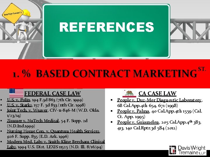 REFERENCES 1. % BASED CONTRACT MARKETING FEDERAL CASE LAW § U. S. v. Polin,