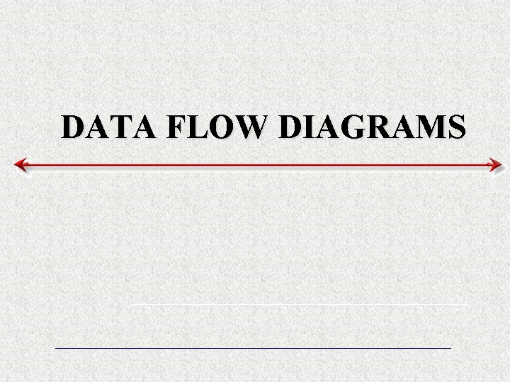 DATA FLOW DIAGRAMS 