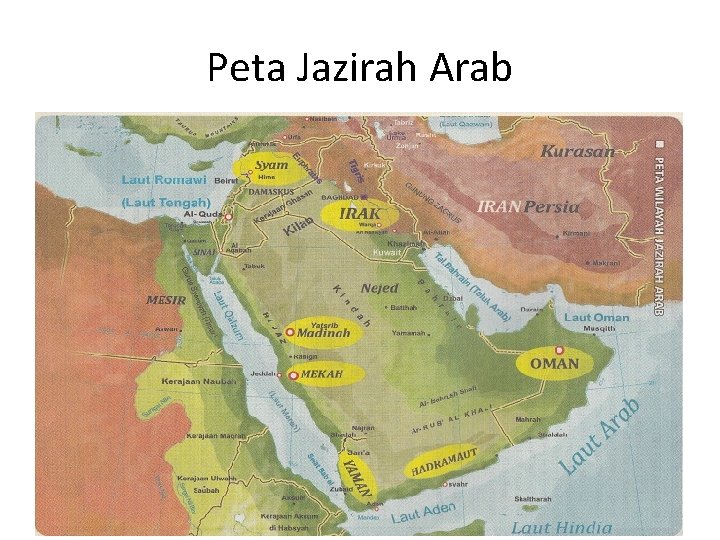 Peta Jazirah Arab 