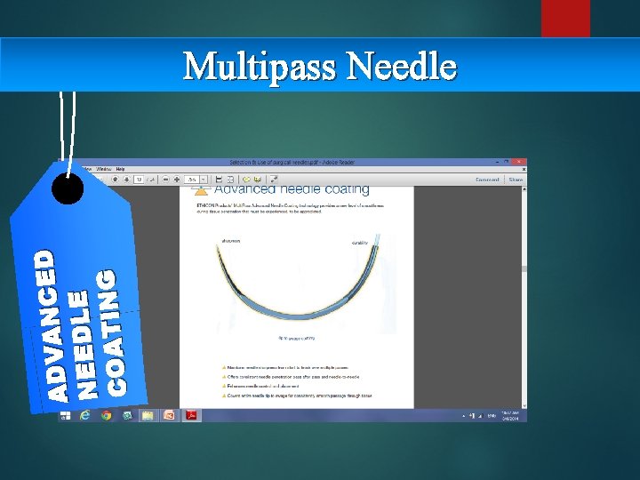 D E C N A V D A NEEDLE COATING Multipass Needle 