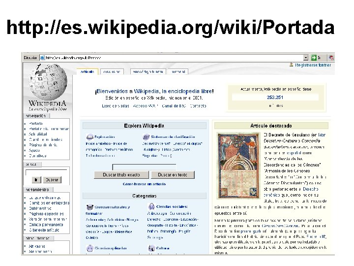 http: //es. wikipedia. org/wiki/Portada 