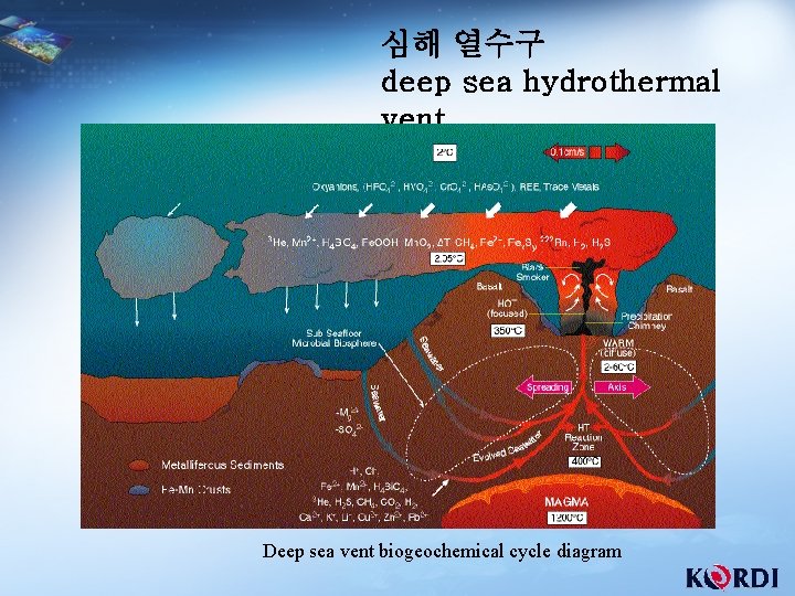 심해 열수구 deep sea hydrothermal vent Deep sea vent biogeochemical cycle diagram 