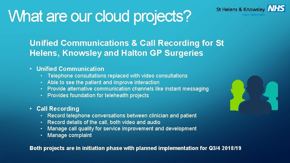 What are our cloud projects? Unified Communications & Call Recording for St Helens, Knowsley