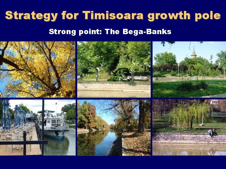 Strategy for Timisoara growth pole Strong point: The Bega-Banks 