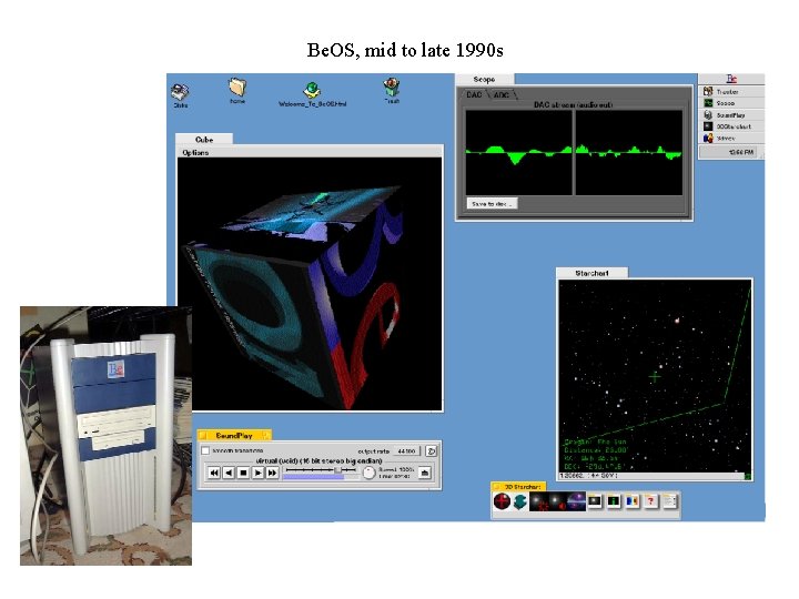 Be. OS, mid to late 1990 s 