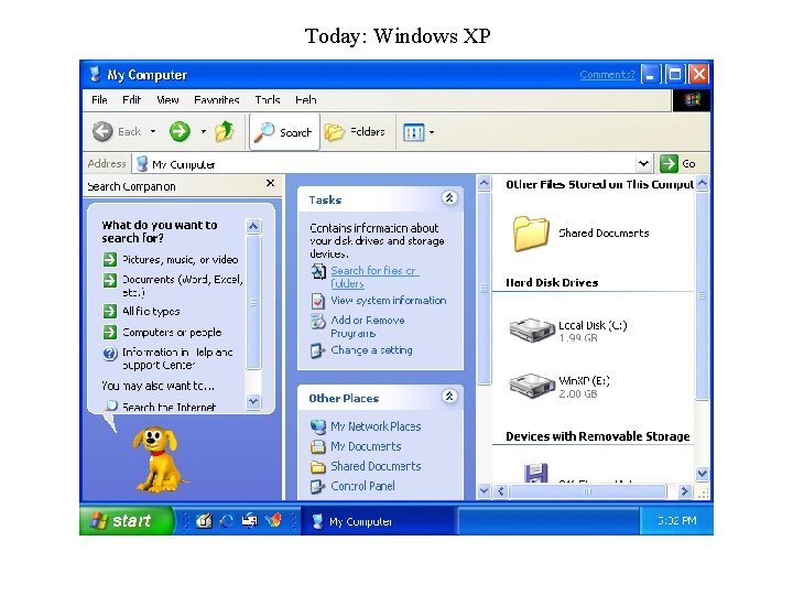 Today: Windows XP 