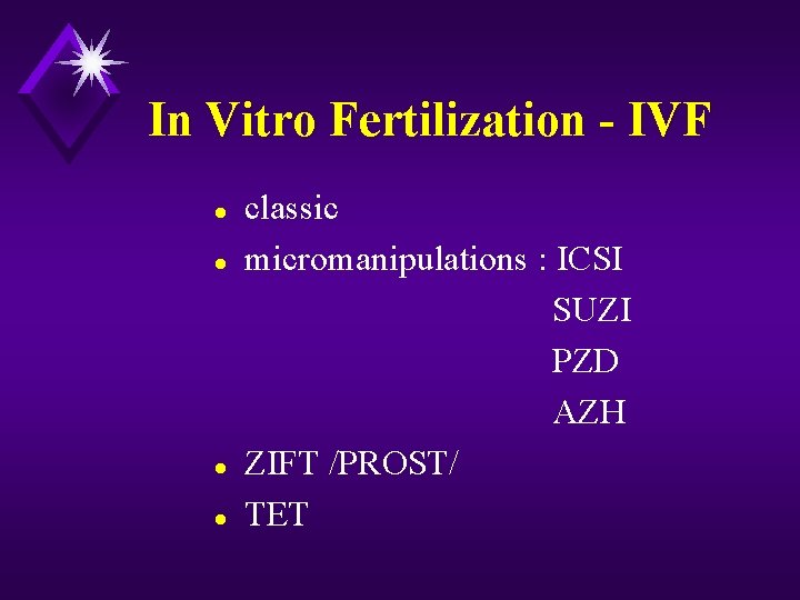 In Vitro Fertilization - IVF l l classic micromanipulations : ICSI SUZI PZD AZH