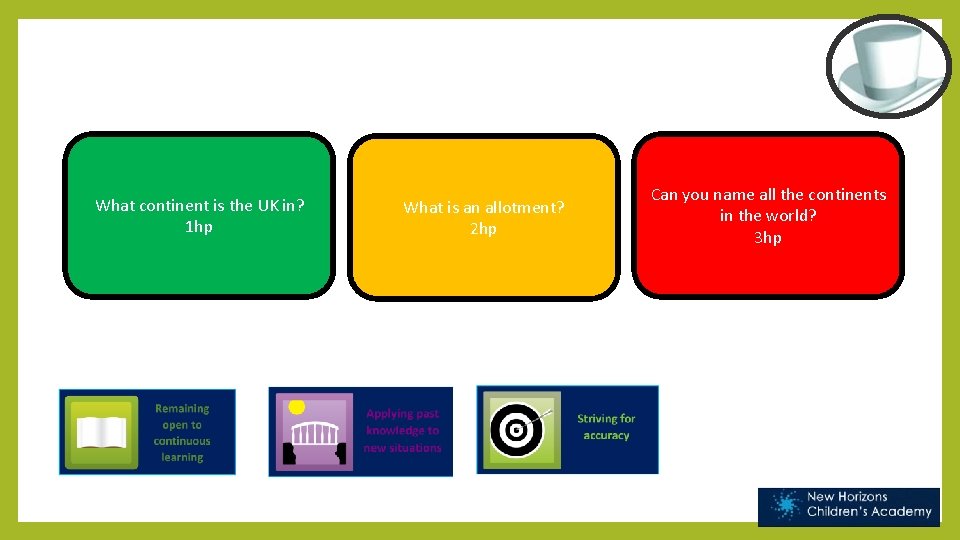 What continent is the UK in? 1 hp What is an allotment? 2 hp
