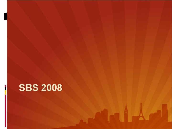 SBS 2008 One year on David Overton http