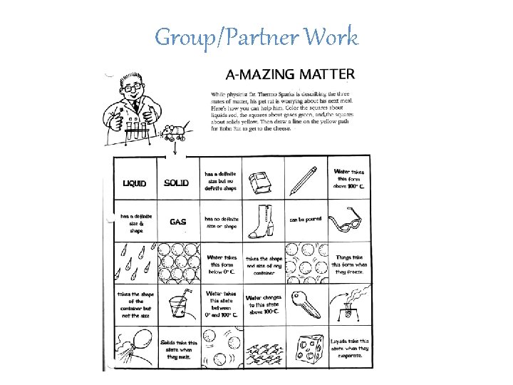 Group/Partner Work 