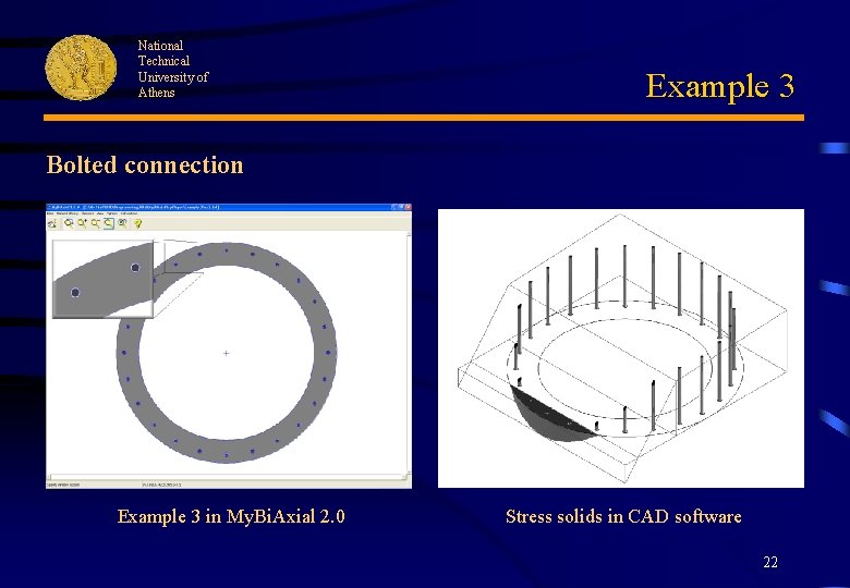 National Technical University of Athens Example 3 Bolted connection Example 3 in My. Bi.