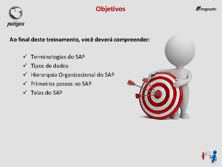 Objetivos Ao final deste treinamento, você deverá compreender: ü ü ü Terminologias do SAP