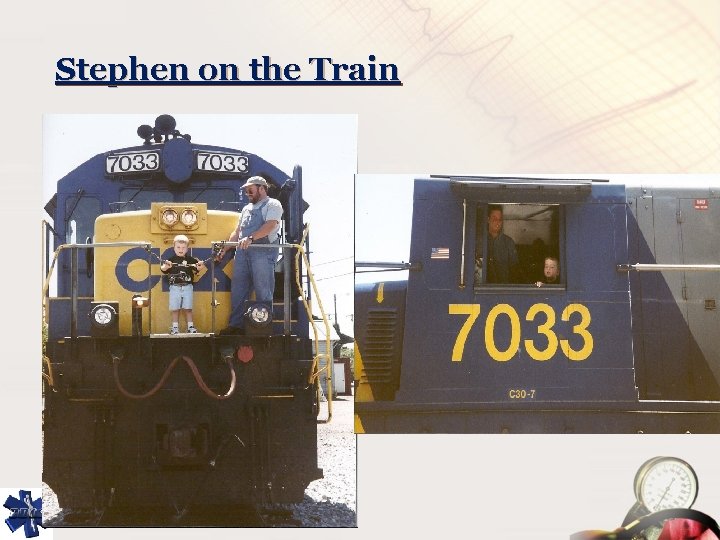 Stephen on the Train 