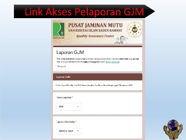 Link Akses Pelaporan GJM 