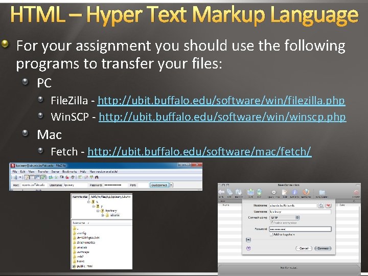 HTML – Hyper Text Markup Language For your assignment you should use the following HTML – Hyper Text Markup Language For your assignment you should use the following