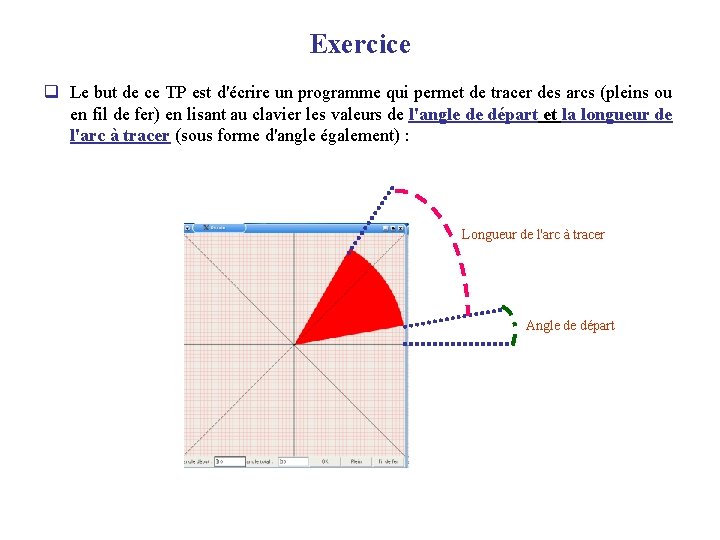 Exercice q Le but de ce TP est d'écrire un programme qui permet de