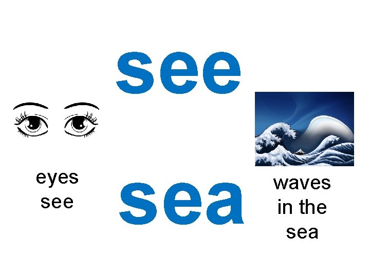 see eyes see sea waves in the sea 