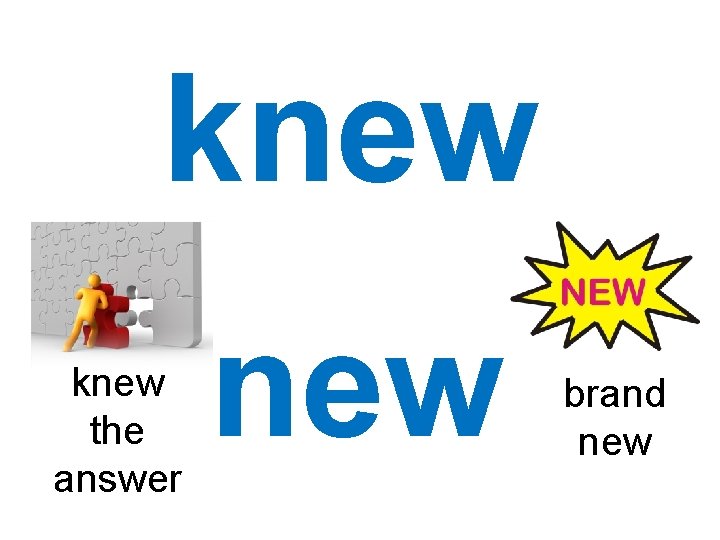 knew the answer new brand new 