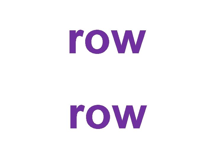 row 