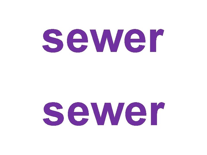 sewer 