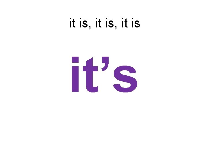 it is, it is it’s 
