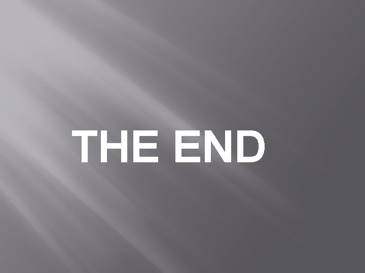 THE END 