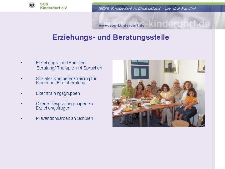 Erziehungs- und Beratungsstelle • Erziehungs- und Familien. Beratung/ Therapie in 4 Sprachen • Soziales