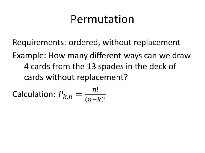 Permutation • 