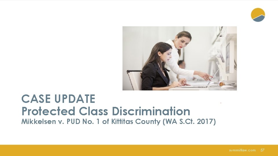 CASE UPDATE Protected Class Discrimination Mikkelsen v. PUD No. 1 of Kittitas County (WA