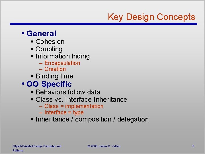 ObjectOriented Design Principles and Patterns 2002 Michael J