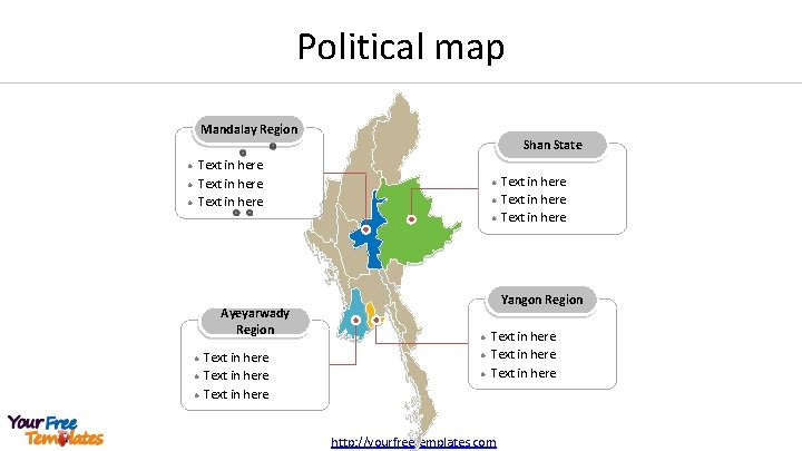 Political map Mandalay Region l l l Shan State Text in here l l