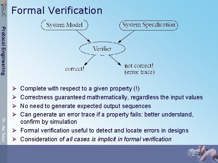 Formal Verification Protocol Engineering Ø Ø Dr. Amr Talaat Complete with respect to a