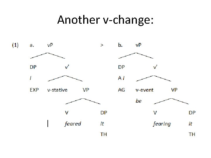 Another v-change: 
