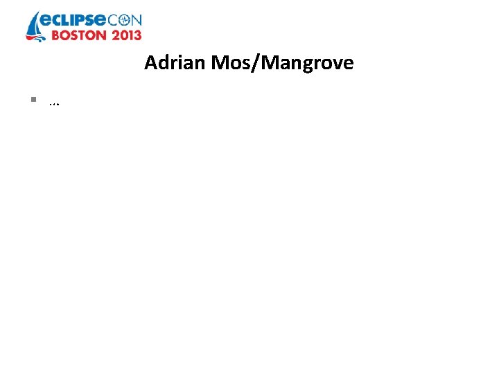 Adrian Mos/Mangrove § … 