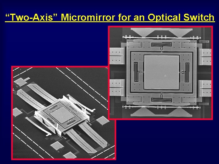 “Two-Axis” Micromirror for an Optical Switch 