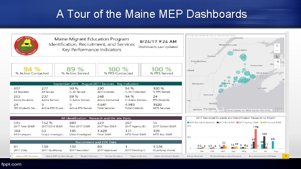 A Tour of the Maine MEP Dashboards A Tour of the Maine MEP Dashboards