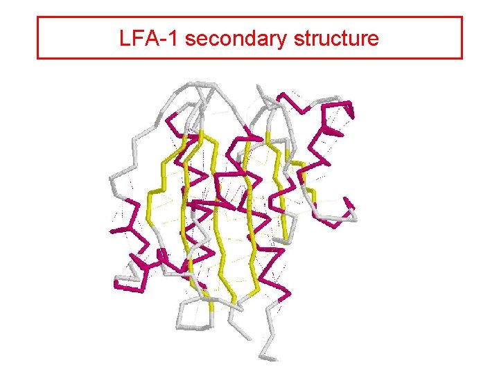 LFA-1 secondary structure 