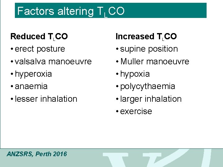 Click to edit Master Factors altering T title COstyle L Reduced TLCO • Click