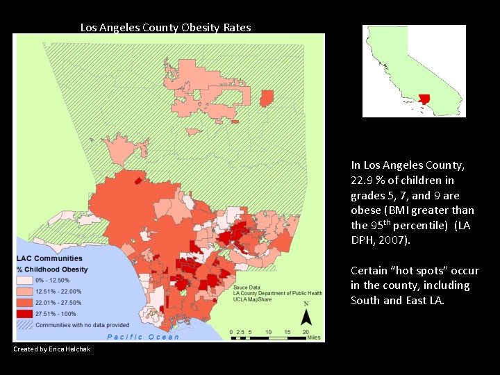 Los Angeles County Obesity Rates In Los Angeles County, 22. 9 % of children Los Angeles County Obesity Rates In Los Angeles County, 22. 9 % of children
