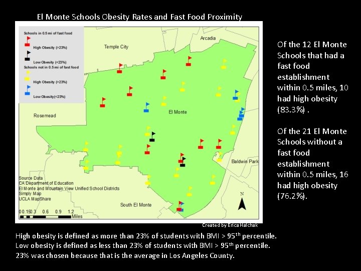 El Monte Schools Obesity Rates and Fast Food Proximity Of the 12 El Monte El Monte Schools Obesity Rates and Fast Food Proximity Of the 12 El Monte